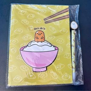 Gudetama Notebook and Pen